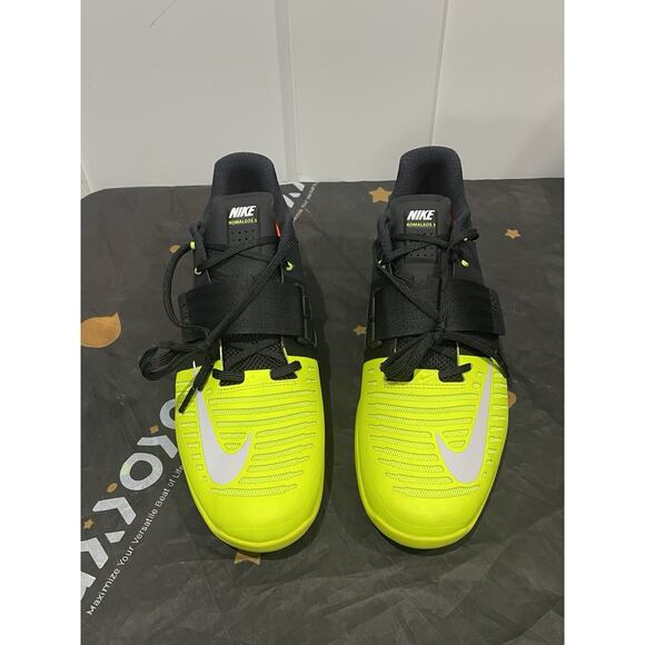 New Men’s Sz 13 Nike Romaleos 3 Weightlifting Workout Shoes 852933-007 Black - Picture 3 of 9